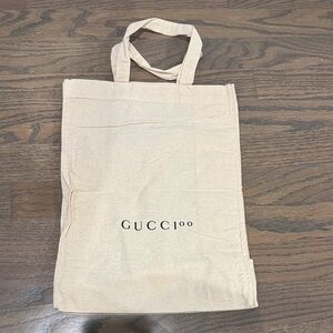 Gucci Cream fabric Tote